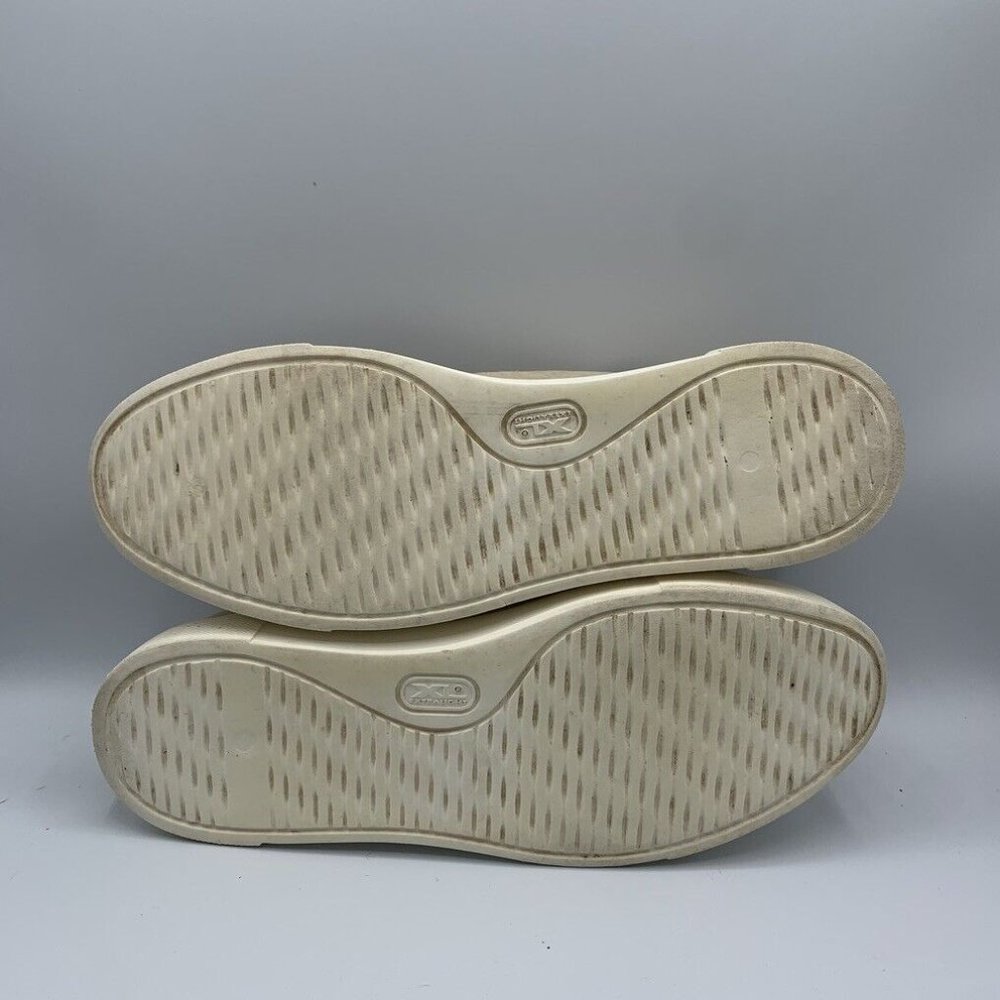 AGL Attilio Giusti Leombruni Low-Top Sneakers Patent-Toe Suede Beige Size 39.5 - Picture 7 of 7